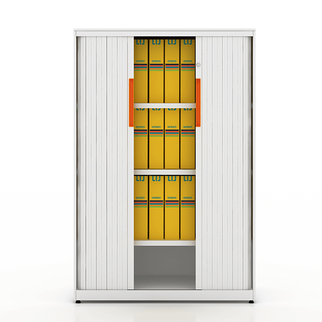 Archivador con puerta de persiana de diseño moderno